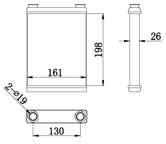 Kalorifer Radyatoru Brazing Mgn Iii-Fluence 198x165x26