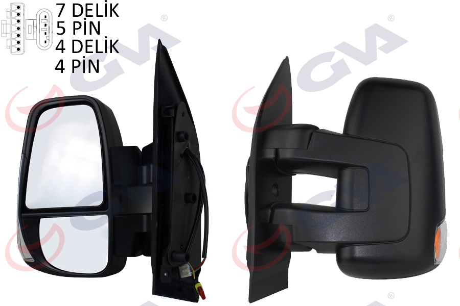 Diş Dikiz Aynasi Sol Daily 14> Elektirikli Isitmali Sinyalli Desenli Konveks Vm-6852ehsl