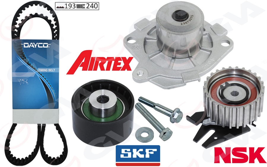 Devirdaimli Eksantrik Gergi Kiti 193x240 Doblo 01 Brava-Bravo- 96-01 -Palio 00- Marea 96- 1.9td