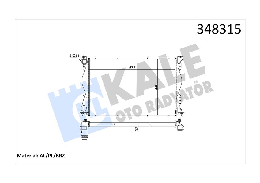 Radyatör Al/Pl/Brz A6 Mt