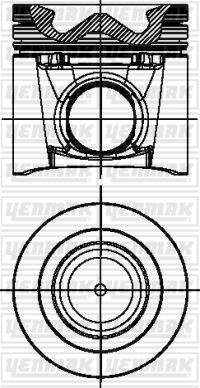 Piston Segman Std Fuso Canter 3.0 12-> Euro5 4p10 95.80 Mm
