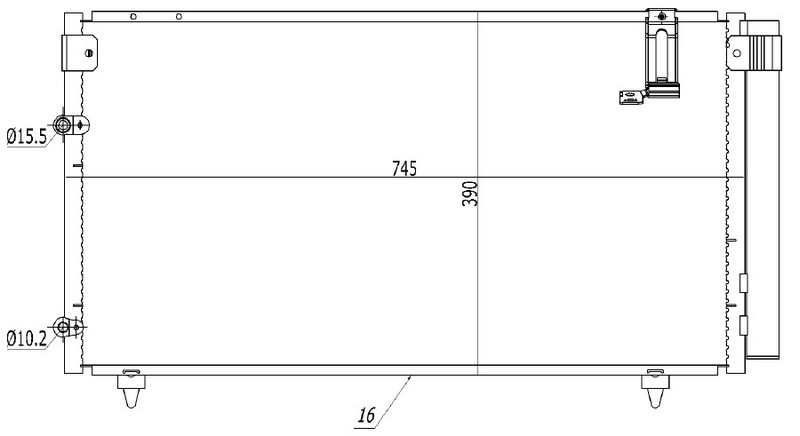 Klima Brazing Condenser A/M Avensis 2.0 D4d 2001 94795