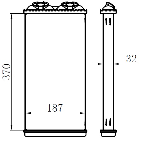 Kalorifer Brazing Heater A/M 370x190x32 F2000 71925