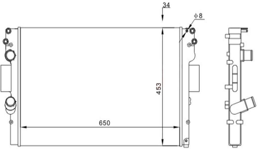 Radyator Mechanical Mt 650 453 34 Daily 35c/40c 06 61987