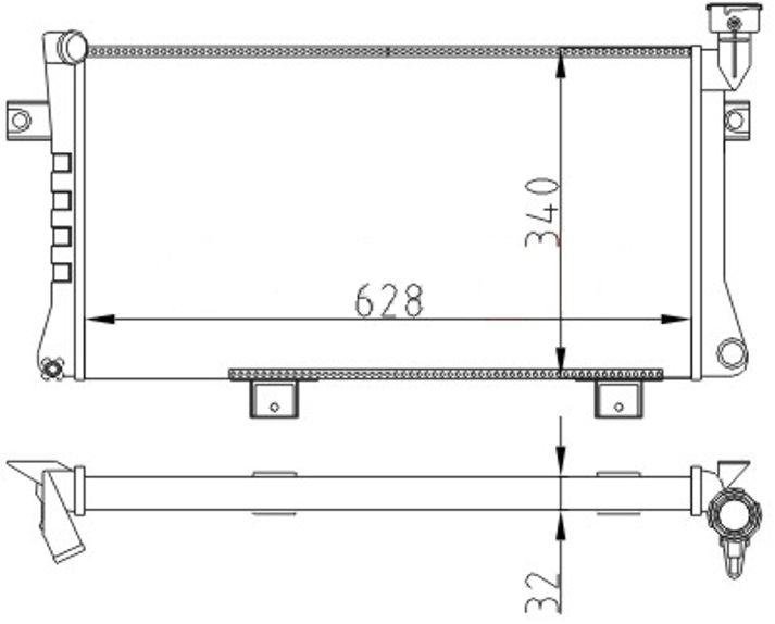Radyator Mechanical Mt 628 340 34 Niva 87-95 623556