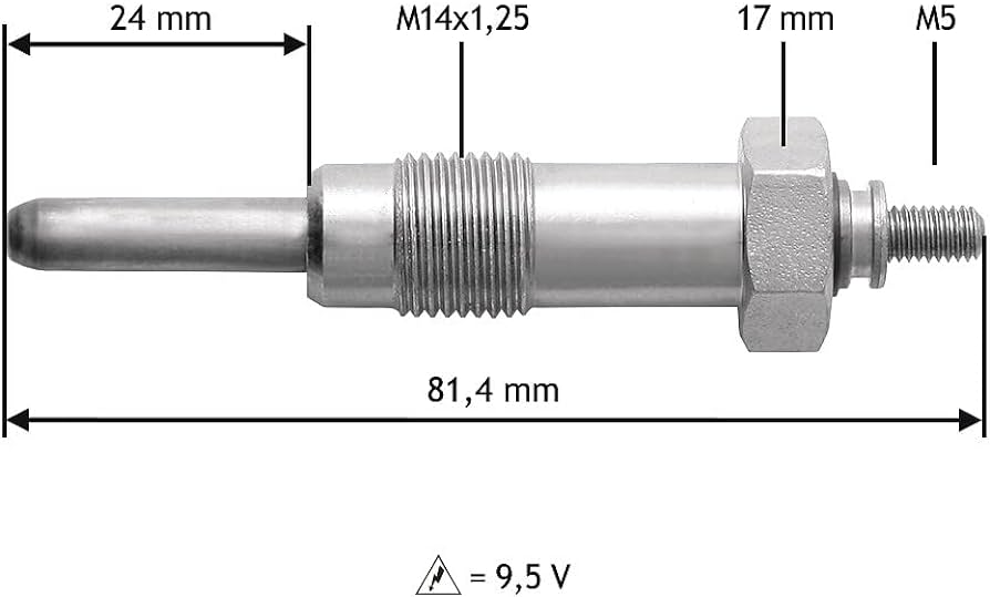 Eco Kizdirma Bujisi Fiat 242-Serie P204 1.4 D Citroen C35-Cx I 9.5v