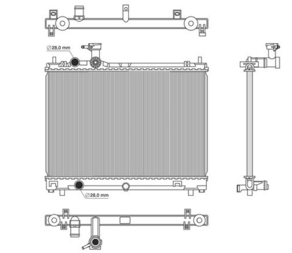 Radyatör Brazing Swift V 2017 375x553x16