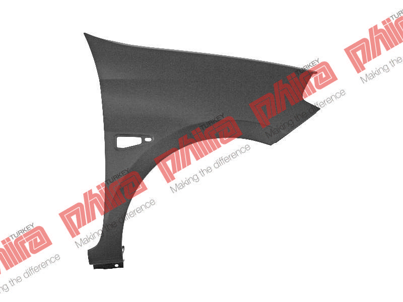 Çamurluk Ön Sağ Sinyal Delikli Sac Renault Symbol 2009-2012