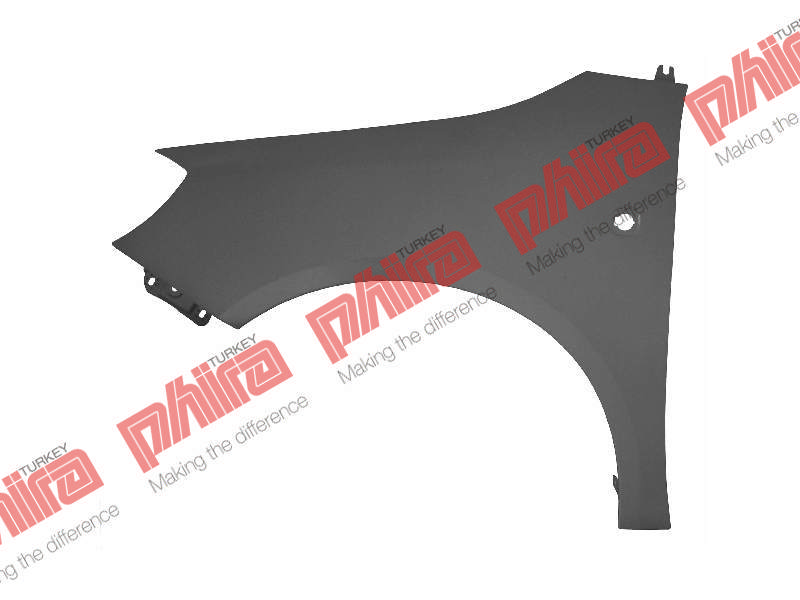 Çamurluk Ön Sol Sinyal Delikli Sac Skoda Fabia 2007>