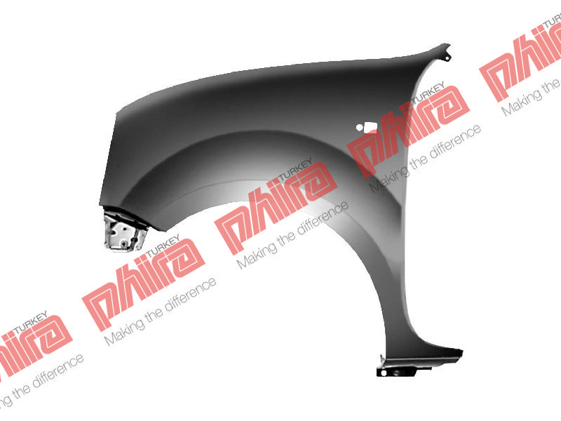 Çamurluk Ön Sol Sinyal Delikli Sac Renault Kangoo 1998-2003