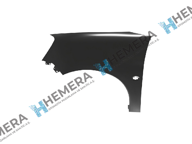 Çamurluk Ön Sol Sac Sinyal Delikli Peugeot Partner 2007>