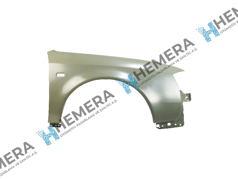 Çamurluk Ön Sağ Sac Kare Sinyal Delikli Audi A6 2002-2005