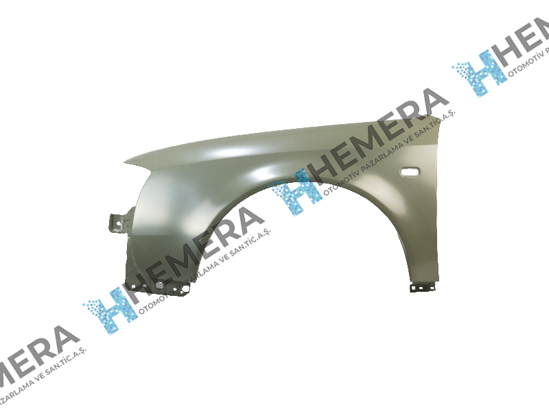 Çamurluk Ön Sol Sac Kare Sinyal Delikli Audi A6 2002-2005