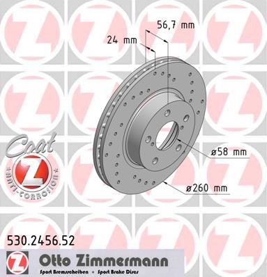 Ön Fren Diski Hava Kanalli - Delikli Subaru Impreza 1.5l El15 Gd Gh 07-12 / 1.6l Ej16 Gc Gd 98-09 260 Çap X 5 Bijon - Adet Disk Fiyatıdır