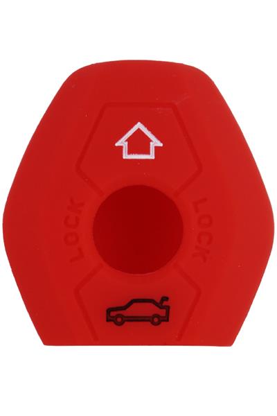 Kontak Anahtar Kumanda Koruyucu Kilif Silikon Kirmizi Bmw E46-E39-E63-E60-E36-E81 X5-6 Serisi-Z3-Z4