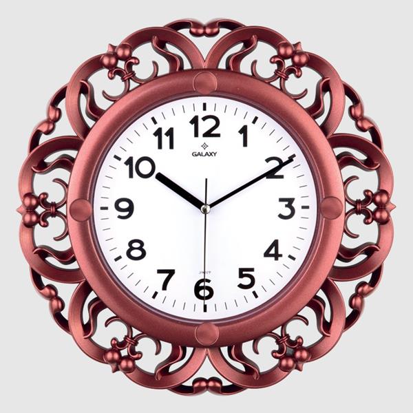 Duvar Saati Krem Çerçeve Çap:35cm Akrilik Boyali 2 Renk Abs Kasa Mineral Cam Sessiz Akar Makine Pvc Kadran Kadran Ölçüsü: 240mm Kadran Baski Alani: 150mm