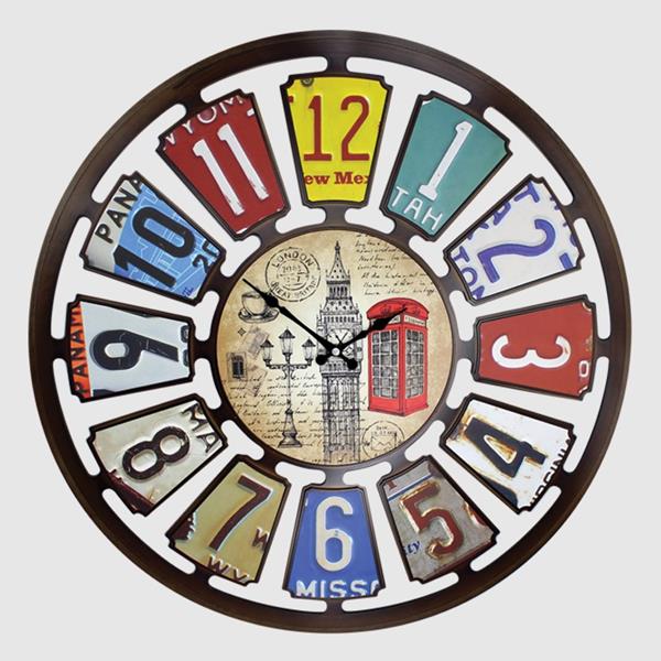 Duvar Saati Eskitme Boyali Akrilik Abs Kasa Akar Saniyeli Mekanizma Selfon Koruma Ölçüsü: 69cm