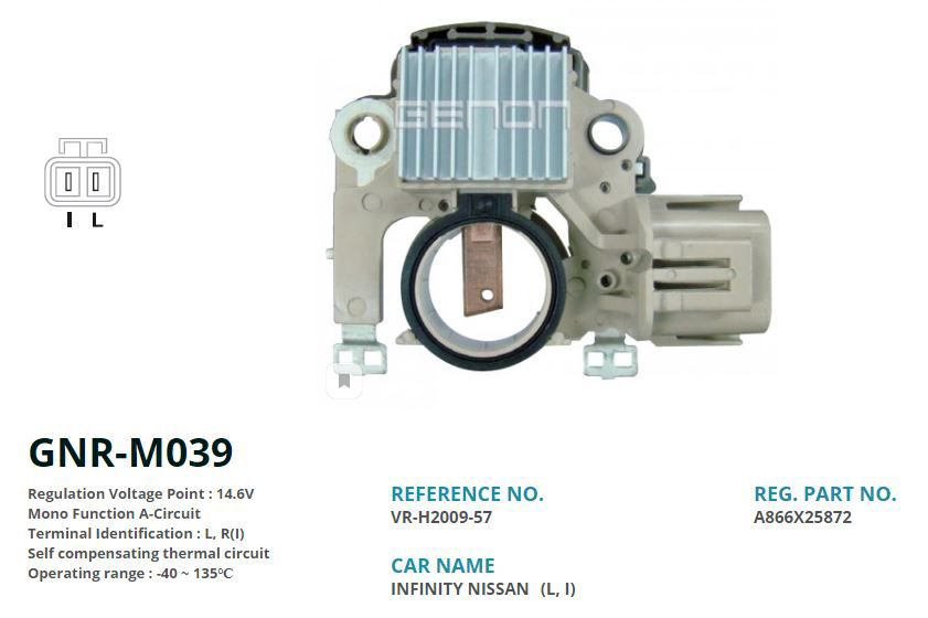 12v Nissan Infiniti L R I
