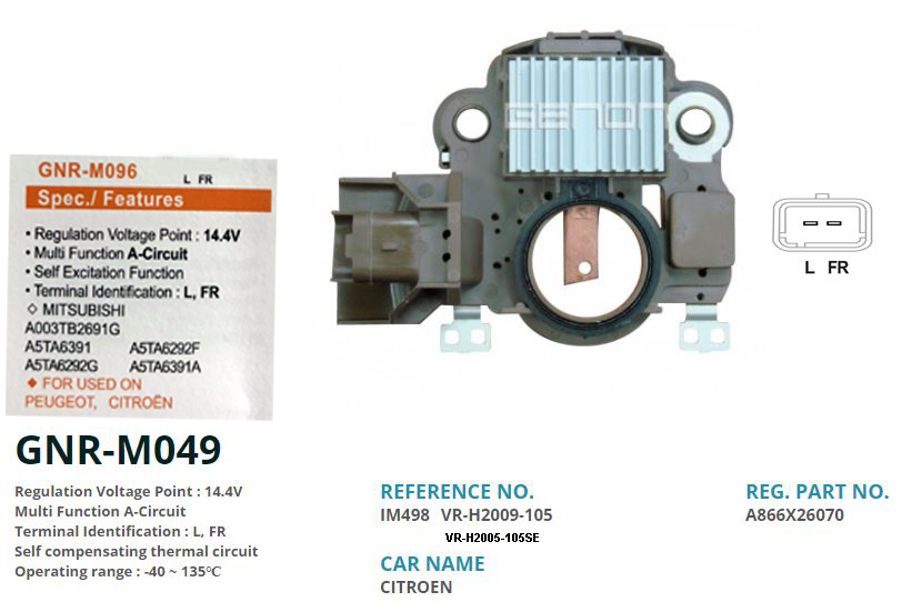 Alternatör Konjektörü 12v Peugeot Partner 2.0 Hdi 306-307 Hdi-Citroen Berlingo 2.0 Hdi L Fr