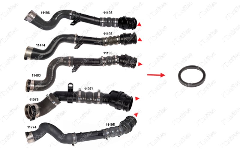 Turbosarj Boru Contasi Renault Clio Iv-Captur-Logan Ii-Sandero Ii-Dokker-Duster K9k 1.5dci . Mercede S Citan Om607 W415