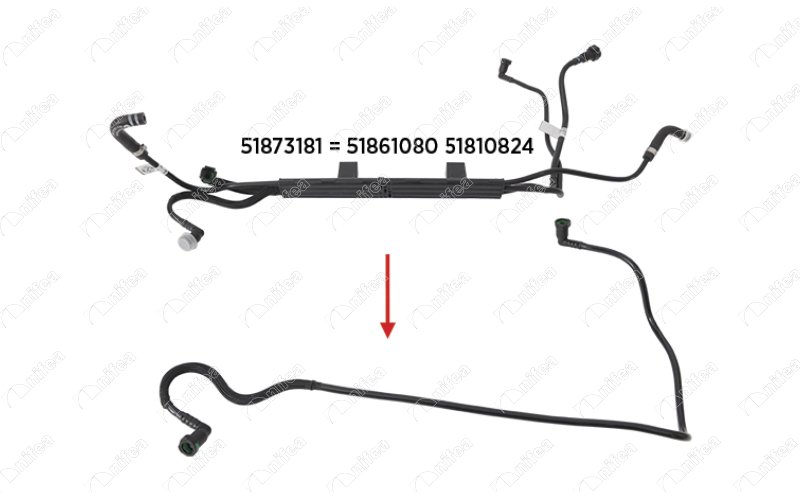 Enjektörden Pompaya Gidiş Hortumu Doblo 1.3 Mtj 09 >