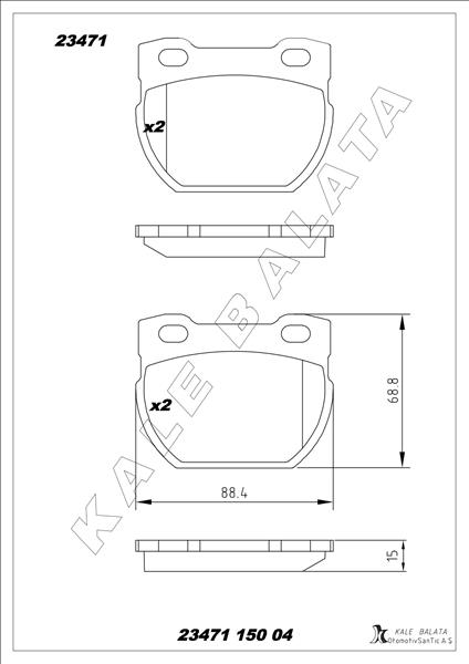 Fren Balatasi Arka Land Rover Defender L315 L316