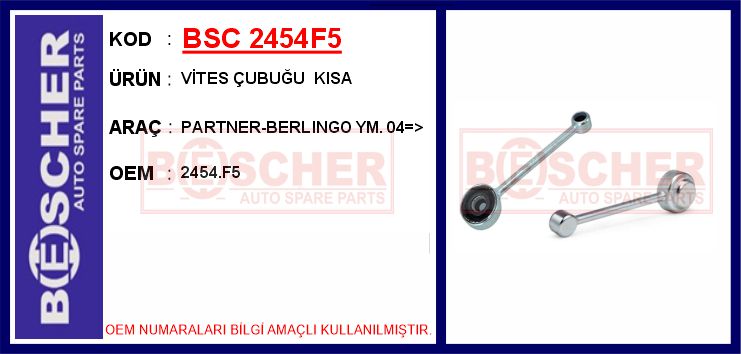 Vites Çubuğu Kisa Partner-Berlingo Ym. 04 >
