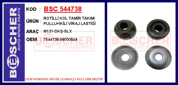Rotilli Kol Tamir Takimi M131-Dkş-Slx Pullu İkili Viraj Lastiği