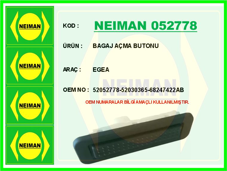 Bagaj Açma Butonu Egea