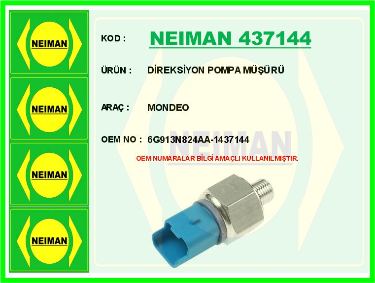 Direksiyon Pompa Basinç Müşürü Ford Mondeo 07>