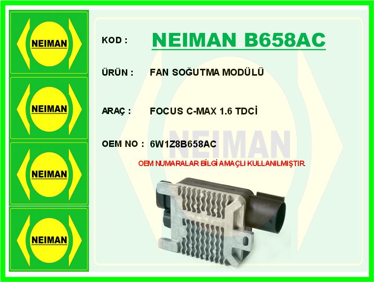 Fan Soğutma Modülü Focus C-Max 1.6 Tdci