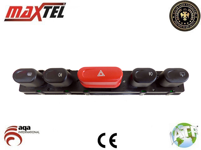 Anahtar Grubu Cam Rezistans.Ön-Arka Sis Fari- Flaşör Düğmesi-Arka Silecekli M131-Dks