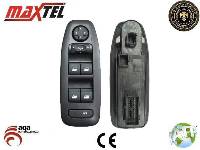 Cam Kaldirma Anahtari Peugeot 208-2008 Sol 13pin Ayna Katlamali