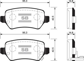 Arka Fren Balata Kia Ceed 1.4l 1.6l Gdi. Crdi 12->/ Venga 1.4l 1.6l 09-> / Hyundai Ix20 1.4l 10-> / Opel Astra G H 98-> / Meriva 03-> / Zafira 00-> / Combo 02->
