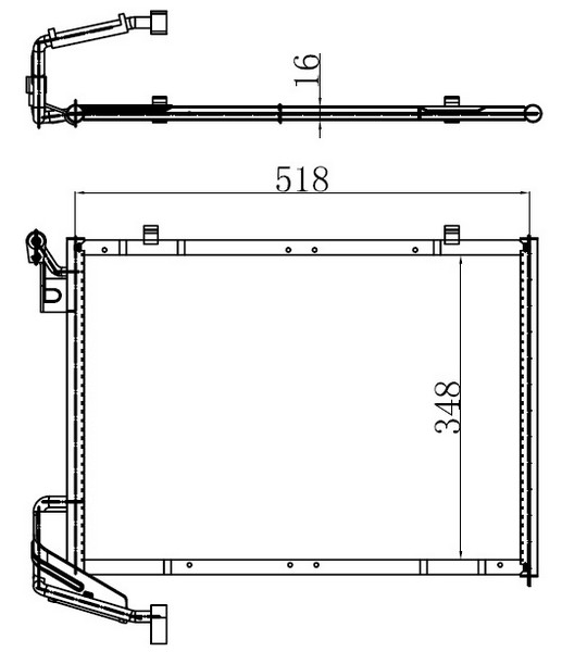 Klima Radyatörü Ford Bmax-Fiesta-Courier 14> 1.0 Ecoboost