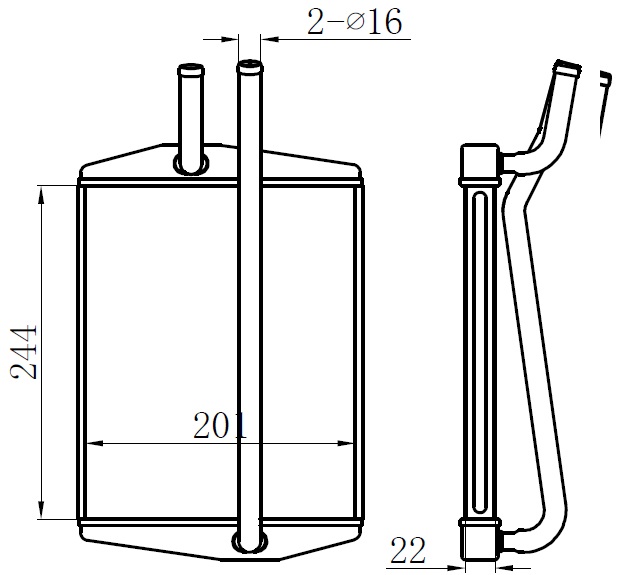 Kalorifer Radyatörü Ford Fiesta-Ka 96>