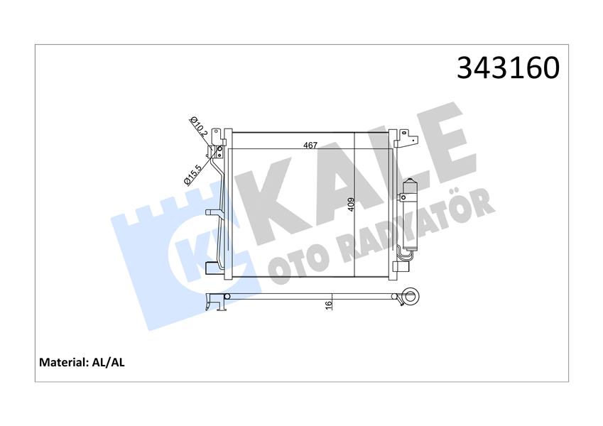 Klima Radyatörü Kondenser Nissan Juke 1.5l K9k 110hp F15 10-19