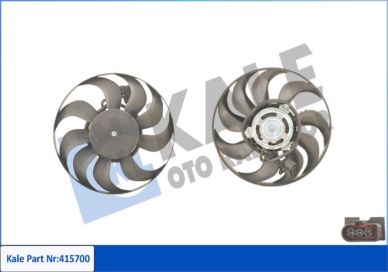Fan Motoru Davlumbazli Sol Polo 02-09 Fabia-Cordoba-Ibiza 1.2-1.4-1.6-1.9 90w-293mm