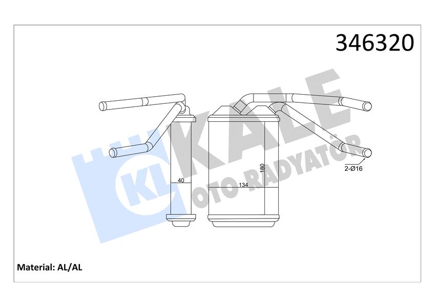 Kalorifer Radyatörü Daewoo Espero-Cielo Al-Brz