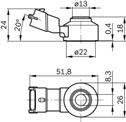 Motor Vuruntu Sensoru   ( Astra.G+Astra.H+Corsa.C+Corsa.D+Insignia+Meriva+Zafira=Opel )( Bravo+Brava+Doblo+Idea+Linea+Palio+Panda+Grande Punto+Punto Evo+Albea+Stilo+500=Fiat )( Giulietta+159+Gt+Mito=Alfa Romeo )( Peugeot+Citroen )