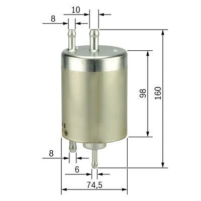 Benzin Filtresi   ( M111 W202+W203w+W209+W210=Cift Borulu )