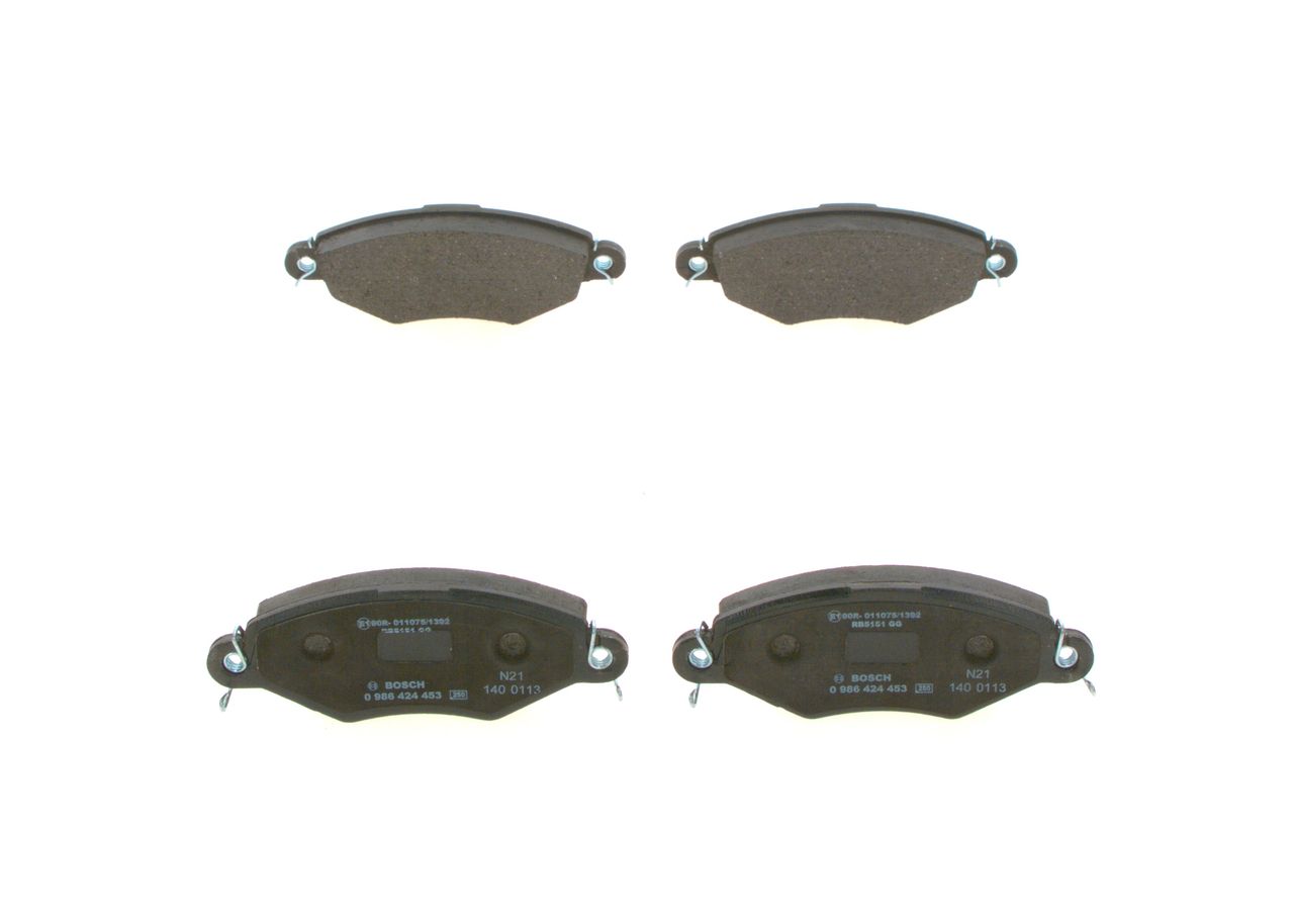 Balata On   ( 206 98-   =Peugeot ) Yayli Tip 131x48x18