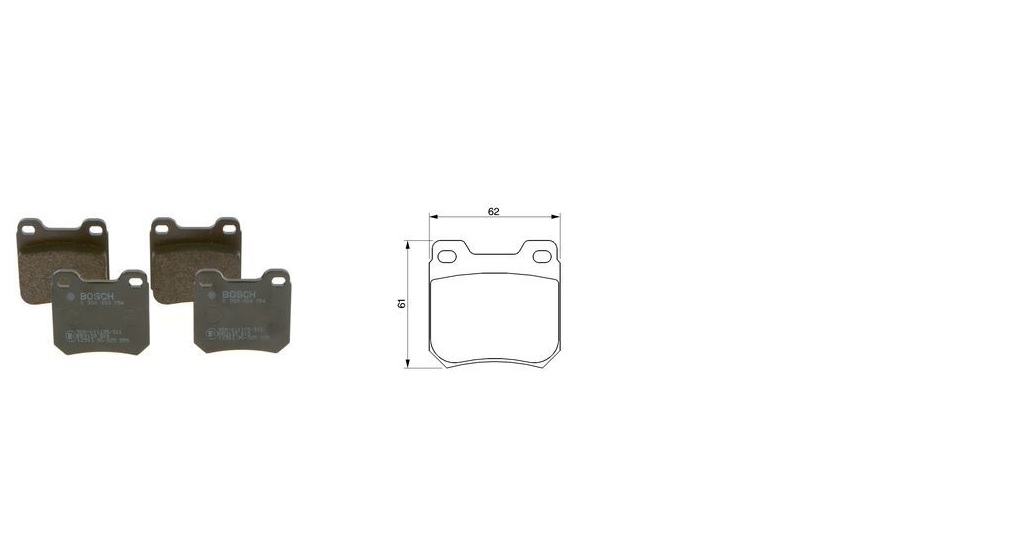 Balata Arka   ( Vectra.B+Omega.B=Opel ) 61,8x61,2x15,8