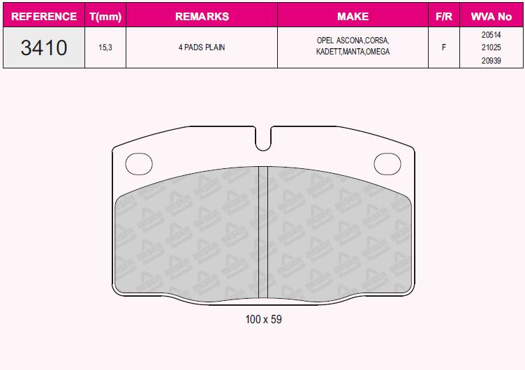 (*) Balata On   ( Vectra.A+Astra.F+Recort+Omega.A+Kadet=Opel=88-92=Pimli Model )
