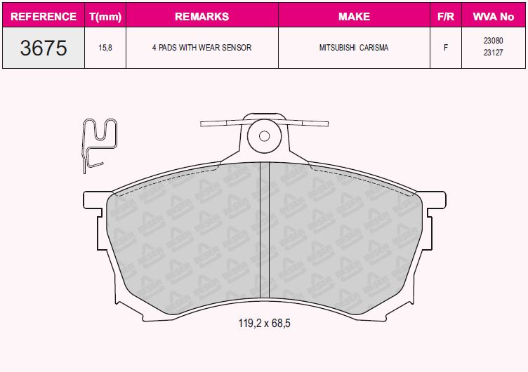(**) Balata On   ( Carisma 95-06=Mitsubishi )