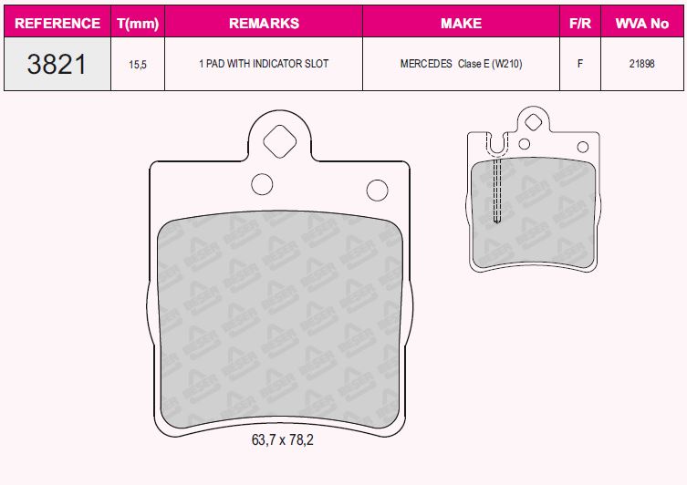 Balata Arka   ( W210+W203 Mb=Tek Pimli Fisli Model )