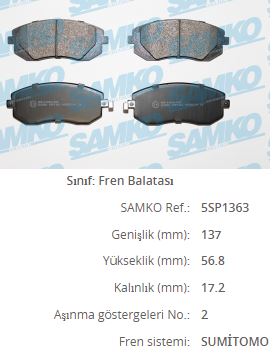 Balata On   ( Forester 02-   +Impreza 07-   +Legacy 03-   +Outback 03-   +Xv 12-   +Brz 12-   =Subaru )