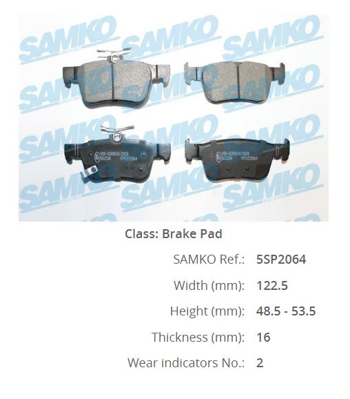 Balata Arka   ( Civic Fc5 16- =Honda ) 122,5x53x15,2